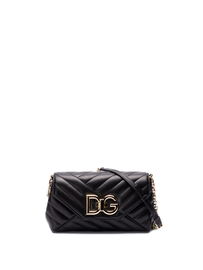 Shop Dolce & Gabbana Small `lop` Bag In Black  
