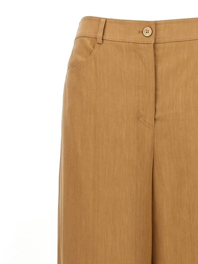 Shop Alberta Ferretti Wide Range Of Trousers In Beige