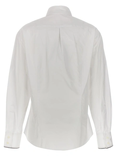 Shop Brunello Cucinelli 'monile' Shirt In White