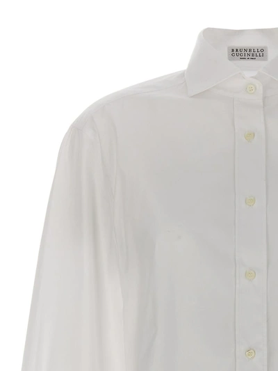 Shop Brunello Cucinelli 'monile' Shirt In White