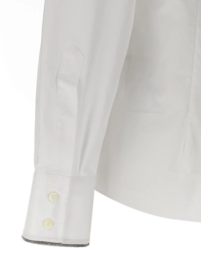 Shop Brunello Cucinelli 'monile' Shirt In White