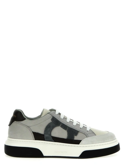 Shop Ferragamo 'cassina' Sneakers In Gray