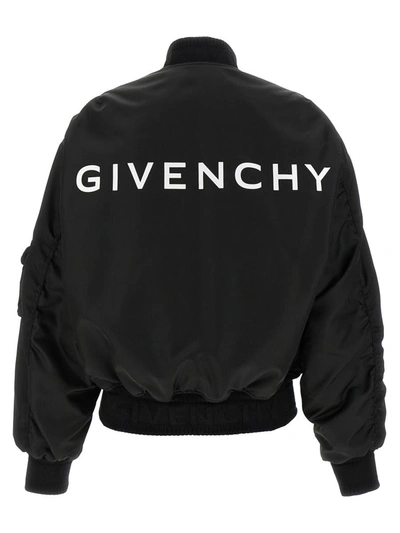 Shop Givenchy Pocket Detail Bomber Jacket In Black