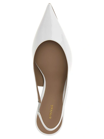 Shop Le Silla 'chanel Bella' Slingback In White