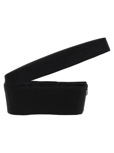 Monot One-shoulder Fitted Silhouette Top In Black