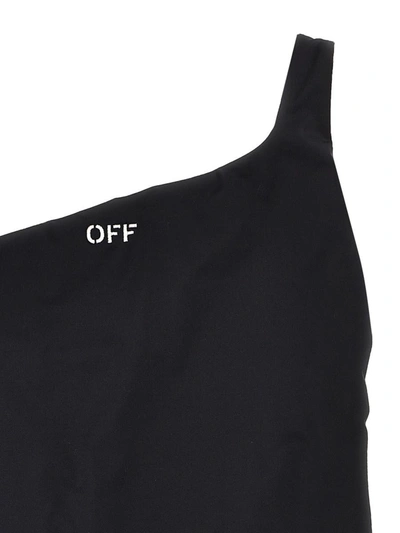 Shop Off-white 'off Stamp' One-piece Swimsuit In Black