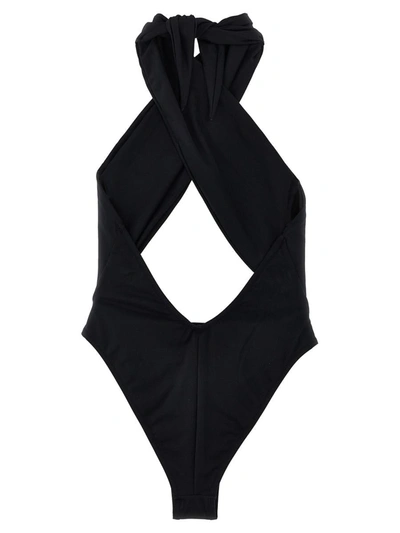 Shop Reina Olga 'italian Stallion' One-piece Swimsuit In Black