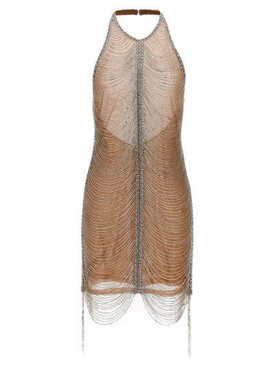 Shop Retroféte Retrofête 'irina' Dress In Silver