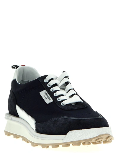 Shop Thom Browne 'alumni' Sneakers In Blue