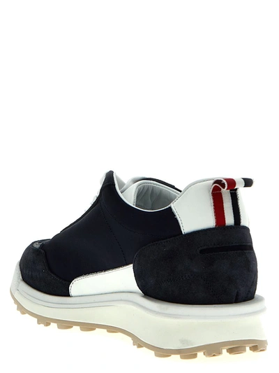 Shop Thom Browne 'alumni' Sneakers In Blue