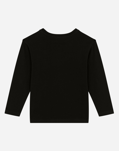 Shop Dolce & Gabbana T-shirt Manica Lunga In Black