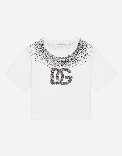 Shop Dolce & Gabbana T-shirt Manica Corta In White