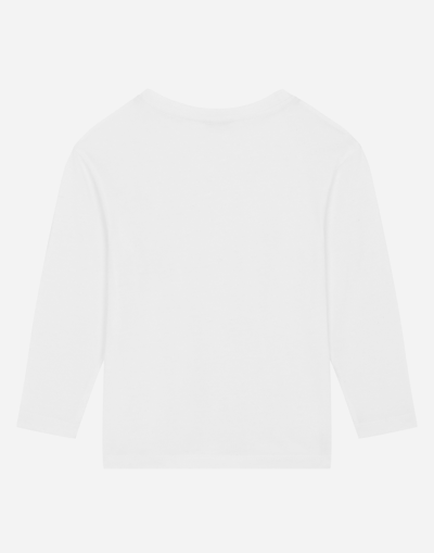 Shop Dolce & Gabbana T-shirt Manica Lunga In White