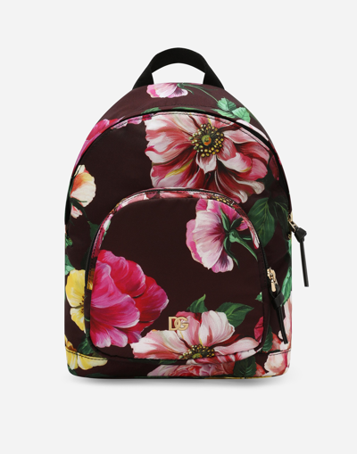 Shop Dolce & Gabbana Printed Nylon Backpack
