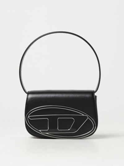 Diesel Xs 1dr Smooth Leather Top Handle Bag In Black