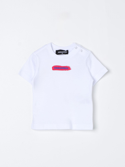 Shop Dsquared2 Junior T-shirt  Kids Color White