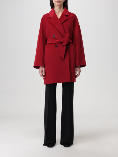 Shop Max Mara Coat  Woman Color Red