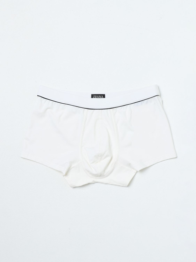 Zegna Logo Underwear In White