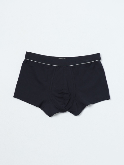 Zegna Logo Underwear In Blue