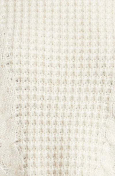 Joe's The Harper Cable Stitch Recycled Polyester Blend Turtleneck Sweater In Eggnog