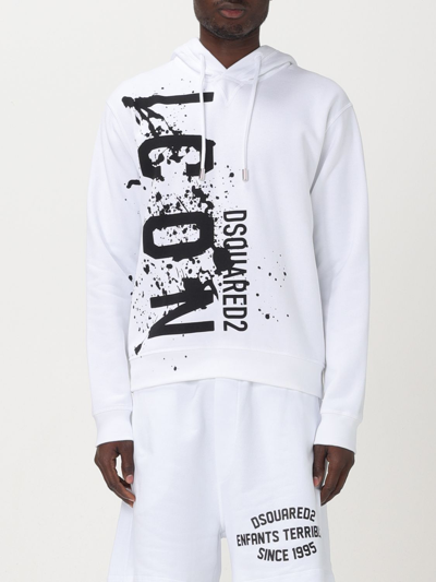 Shop Dsquared2 Sweatshirt  Men Color White