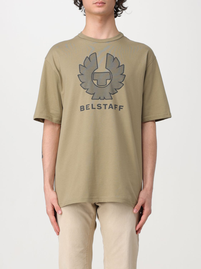 Shop Belstaff T-shirt  Men Color Green