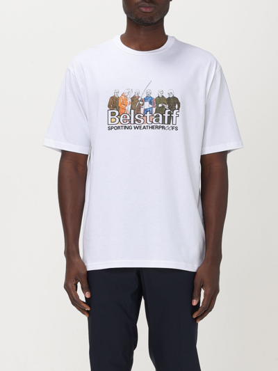 Shop Belstaff T-shirt  Men Color White