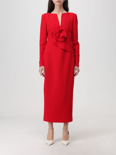 Shop Roland Mouret Dress  Woman Color Red