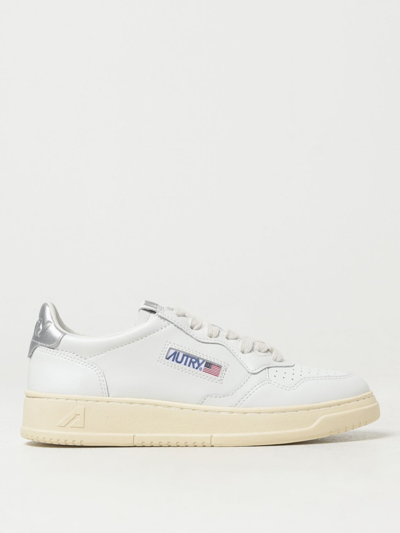 Autry Classic Low-top Sneakers With Logo Patches In White