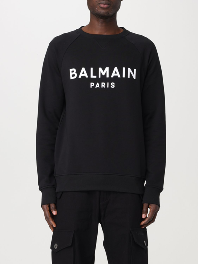 Shop Balmain Sweatshirt  Men Color Black