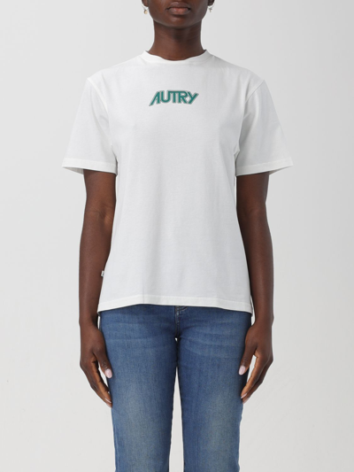 Shop Autry T-shirt  Woman Color White