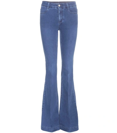 Stella Mccartney Flared Jeans In Pale Blue