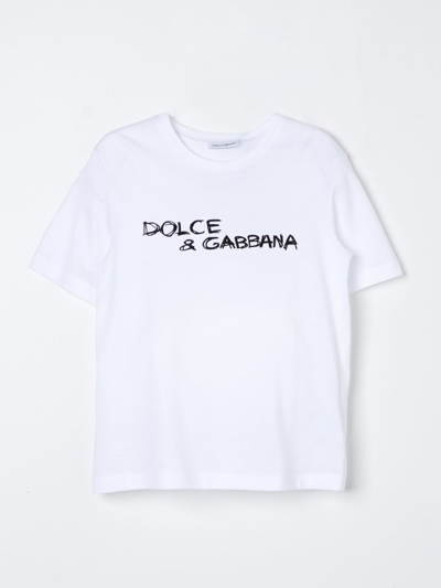 T恤 DOLCE & GABBANA 儿童 颜色 白色