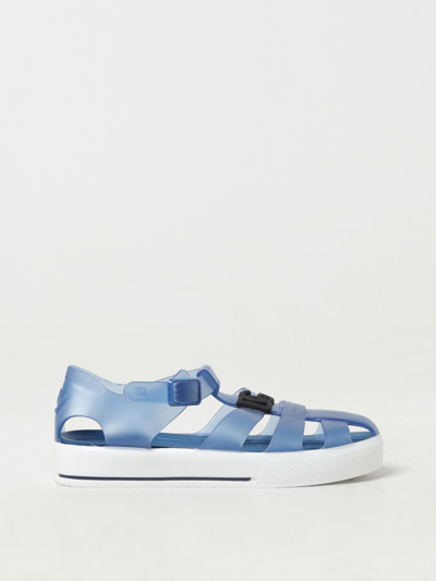 Dolce & Gabbana Caged-toe Jelly Shoes In Blue