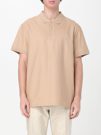 Shop Burberry Polo Shirt  Men Color Brown
