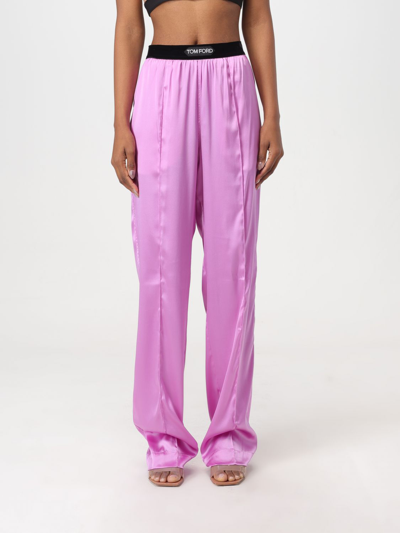 Shop Tom Ford Pants  Woman Color Violet