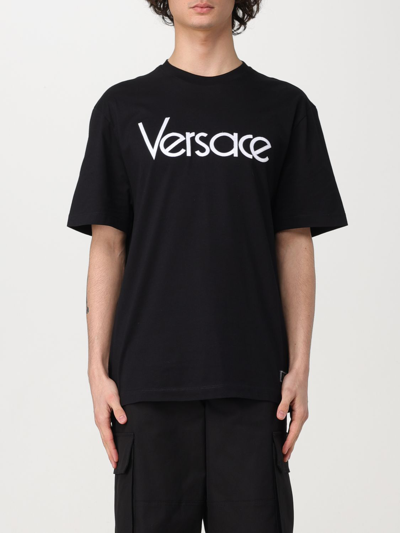 Shop Versace T-shirt  Men Color Black