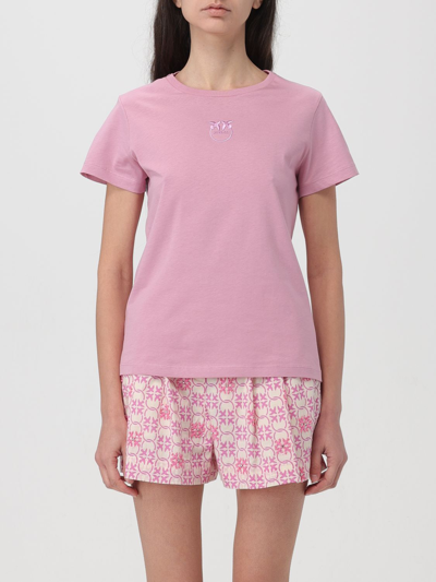 Shop Pinko T-shirt  Woman Color Smoke Grey
