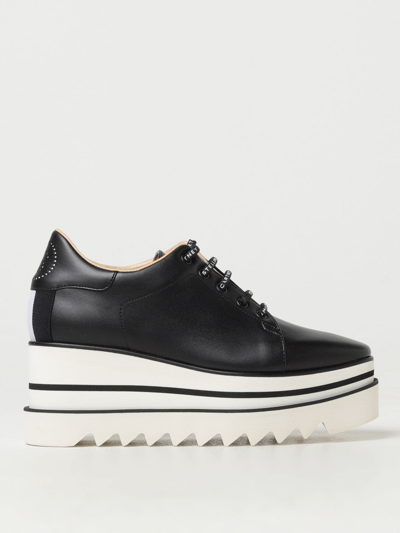 Stella Mccartney Sneakelyse Vegan Logo Platform Loafers In Black