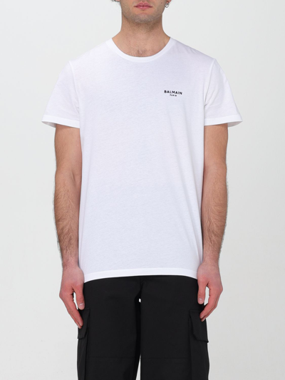 Shop Balmain T-shirt  Men Color White