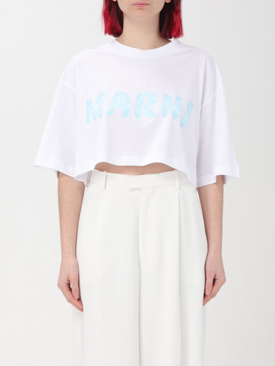 Shop Marni T-shirt  Woman Color White