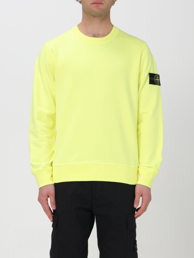 Shop Stone Island Sweatshirt  Men Color Yellow