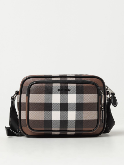 Shop Burberry Paddy Bag In Check Coated Cotton In Brown