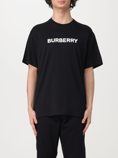 Shop Burberry T-shirt  Men Color Black