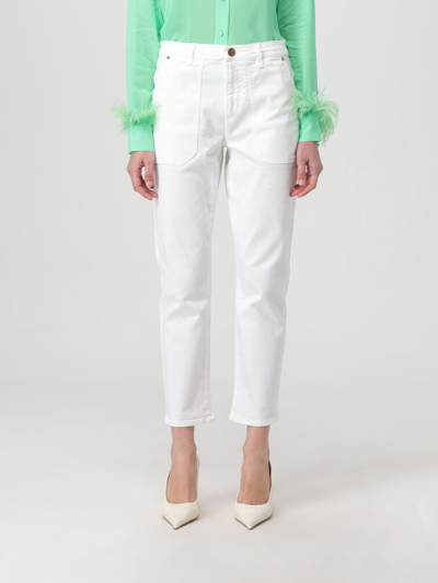 Shop Pinko Jeans  Woman Color White