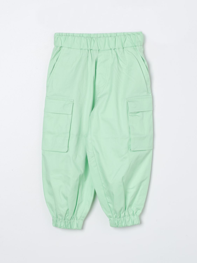 Shop Mm6 Maison Margiela Pants  Kids Color Green