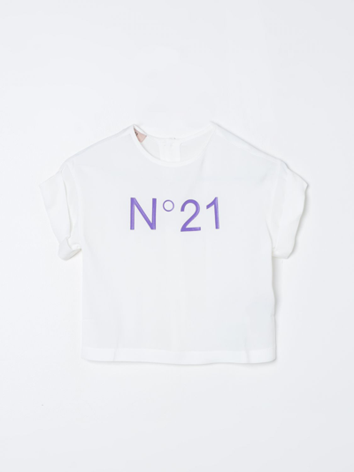 Shop N°21 Shirt N° 21 Kids Color White