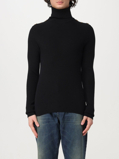 Shop Balmain Sweater  Men Color Black