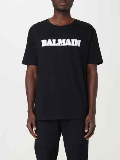 Shop Balmain T-shirt  Men Color Black