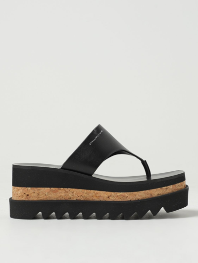 Shop Stella Mccartney Flat Sandals  Woman Color Black